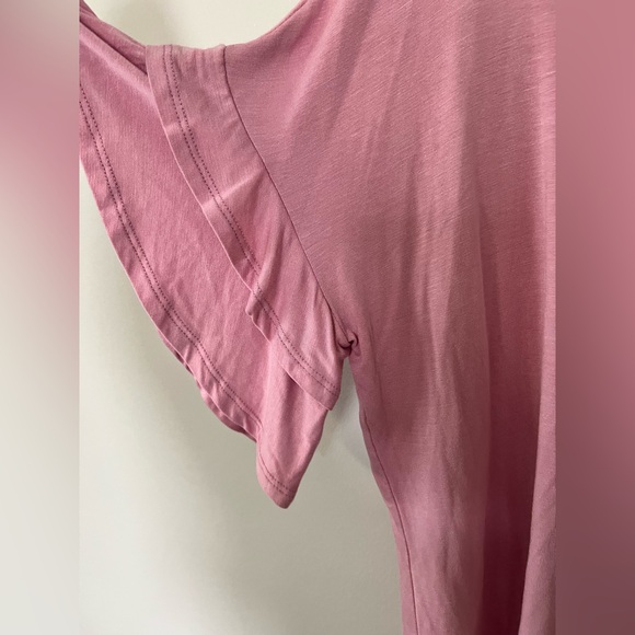Pink Ruffle Sleeve Top - Picture 3 of 5